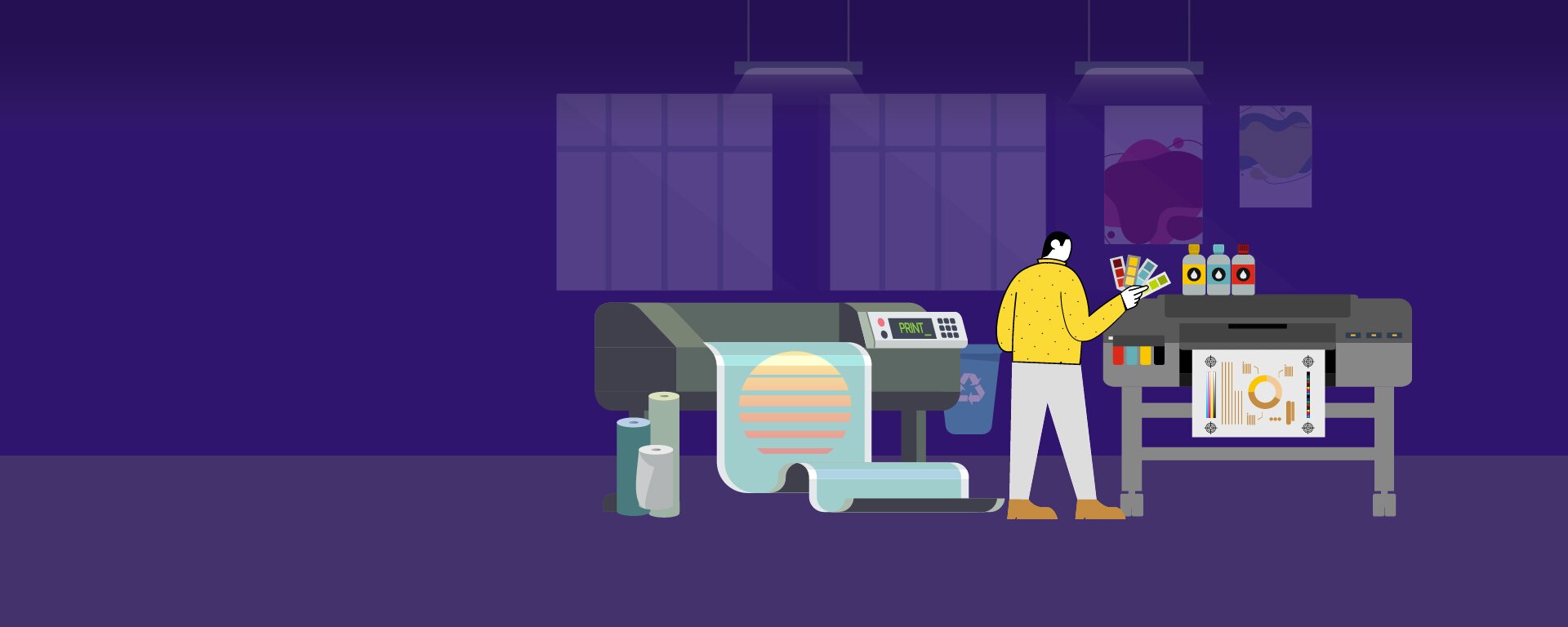 印刷媒体及出版业主视觉